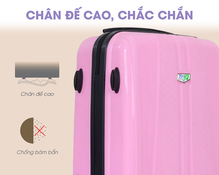 Vali Nhựa Dẻo TRIP PP103 - Hồng