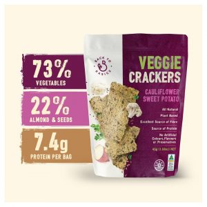 snack bông cải trắng và khoai lang ép giòn btb veggie crackers cauliflower 1