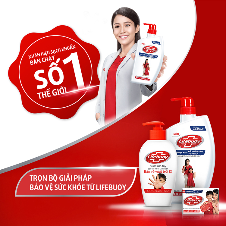 Sữa Tắm Lifebuoy Bảo Vệ Vượt Trội 32000080 (850g)