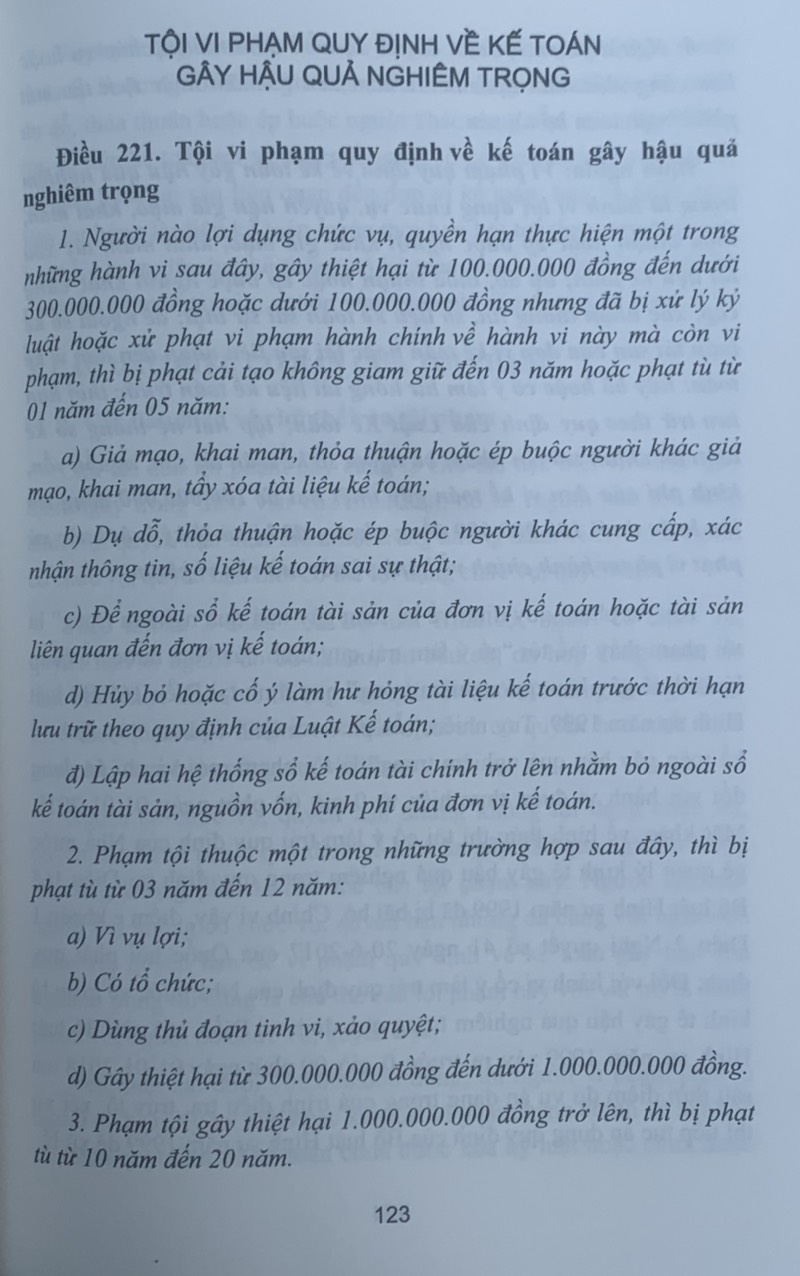 Bình luận Bộ luật Hình sự năm 2015 (Phần hai-Các tội phạm), Chương XVIII, Mục 3: xâm pham trật tự quản lý kinh tế
