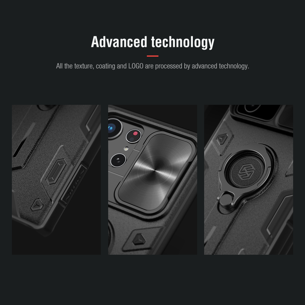 Ốp Lưng Nillkin CamShield Armor cho Samsung Galaxy S22 Ultra - Hàng Nhập Khẩu
