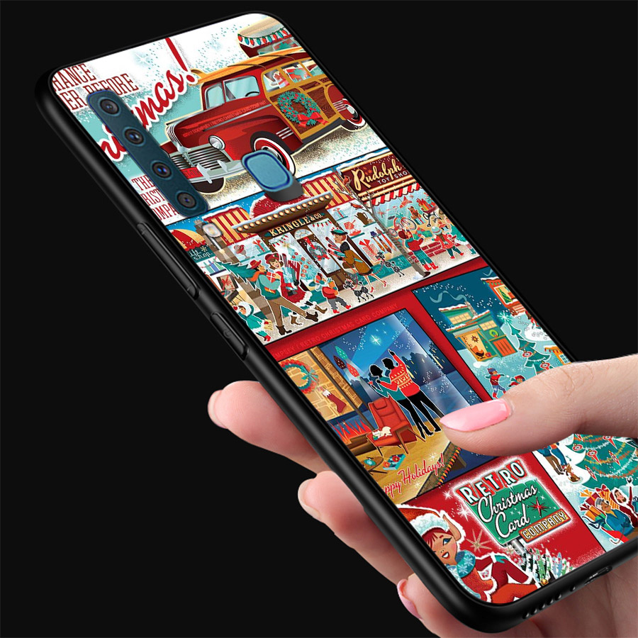 Ốp lưng cứng viền dẻo dành cho điện thoại Samsung Galaxy A20 - giáng sinh đầm ấm MS GSDA016