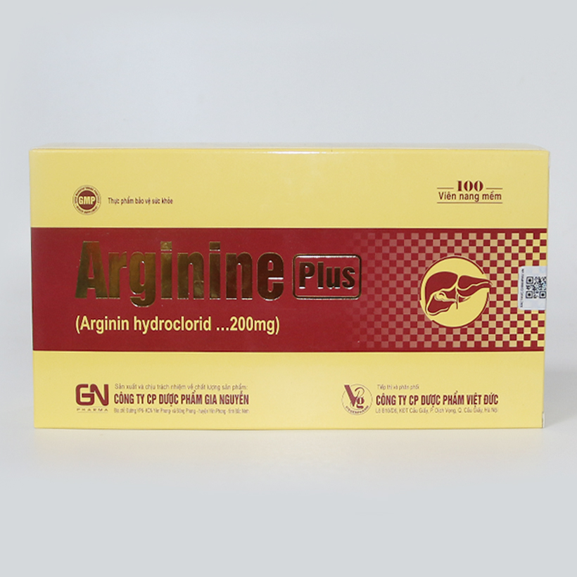 Thực phẩm bảo vệ sức khoẻ Arginine Plus giúp bổ gan, giải độc gan, bảo vệ tế bào gan - Hộp 100 viên 1