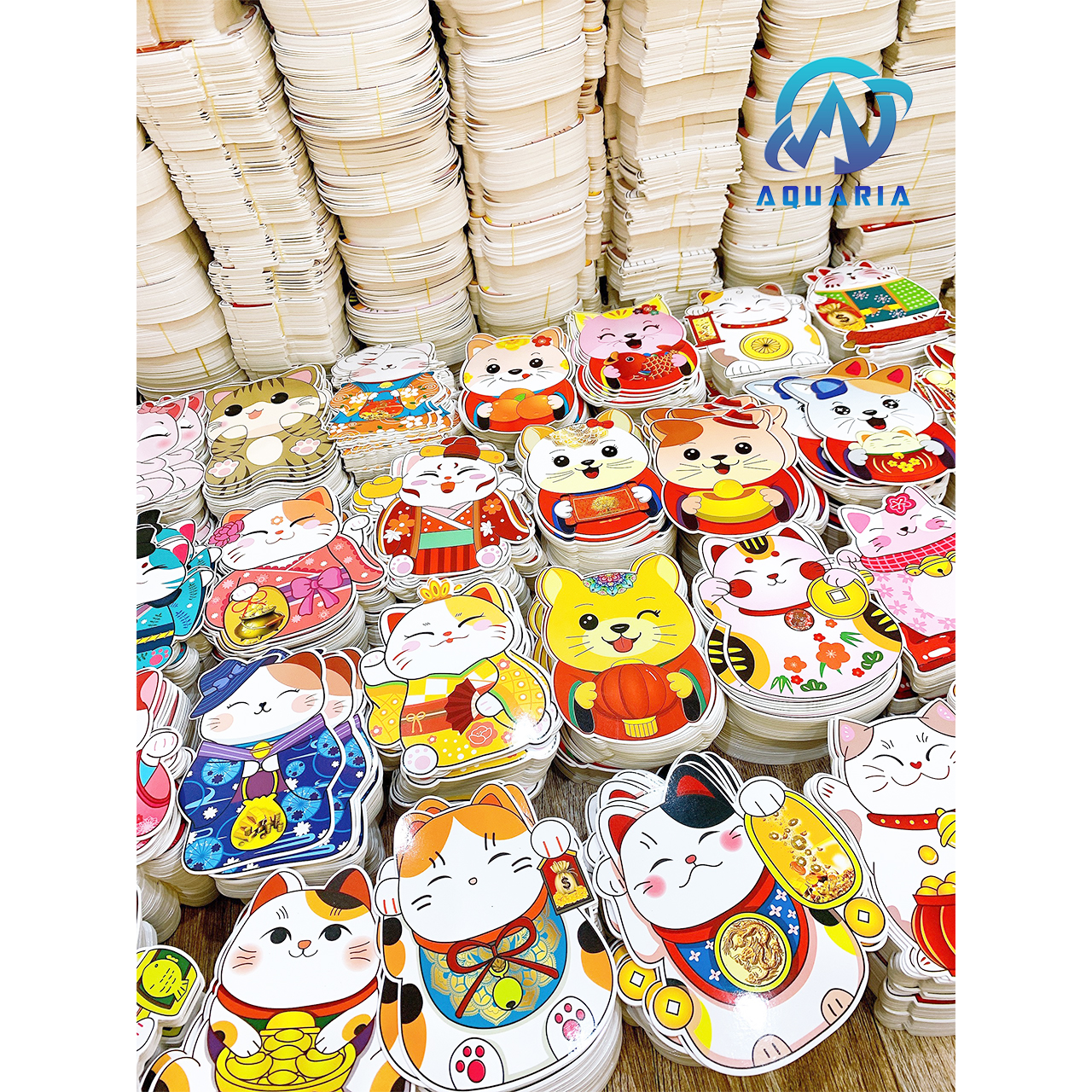 Combo 5 Bao Lì Xì Chibi Mèo 36 Sắc Thái 4D Phản Quang Cầu May Mắn Quý Mão 2023 Quà Tặng Đáng Yêu (Được Chọn Mẫu)