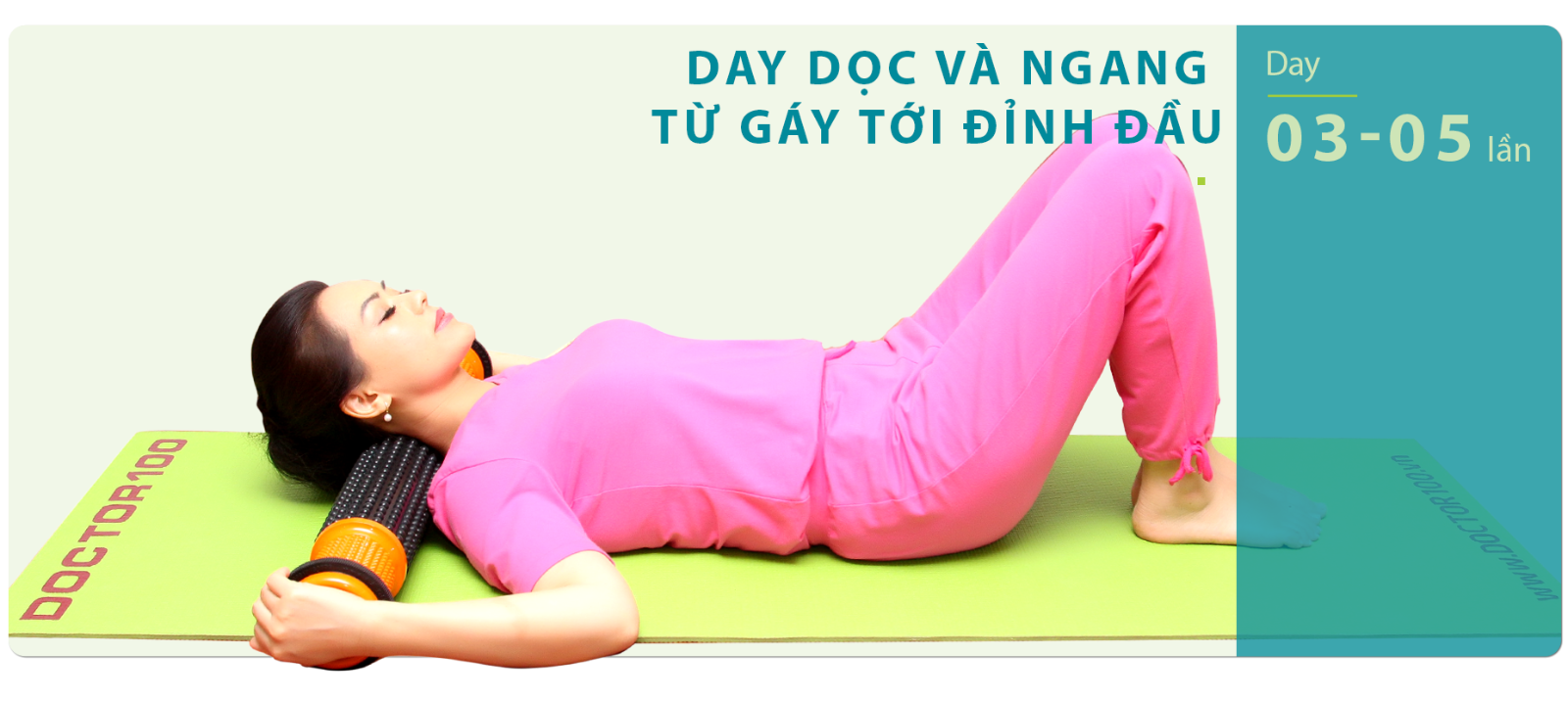 Con lăn cột sống Doctor100 Năng lượng - Doctor100 Nhiệt lõi đá thạch anh