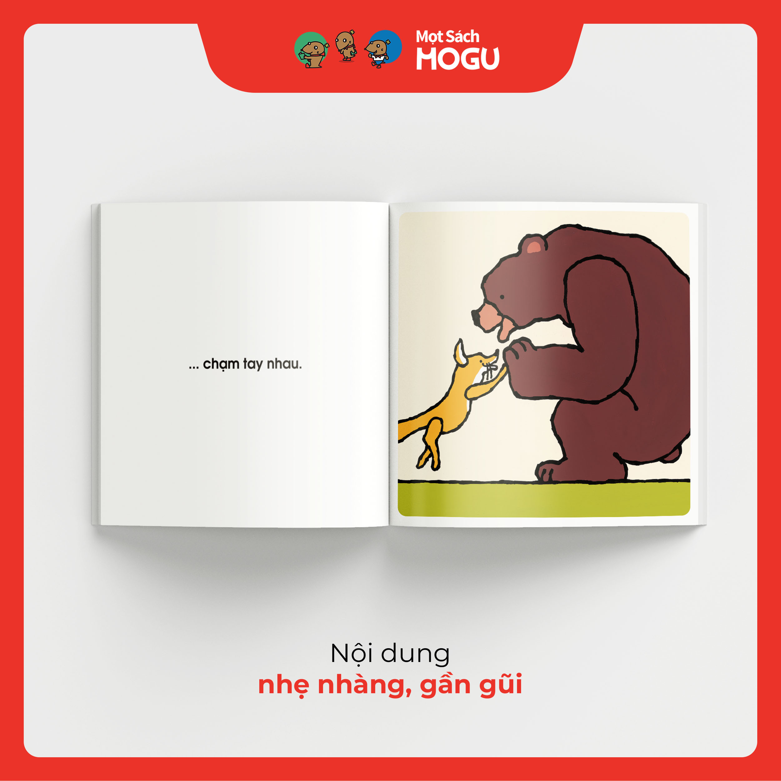 Truyện Ehon bé 1-2-3 tuổi - Chạm tay nhau