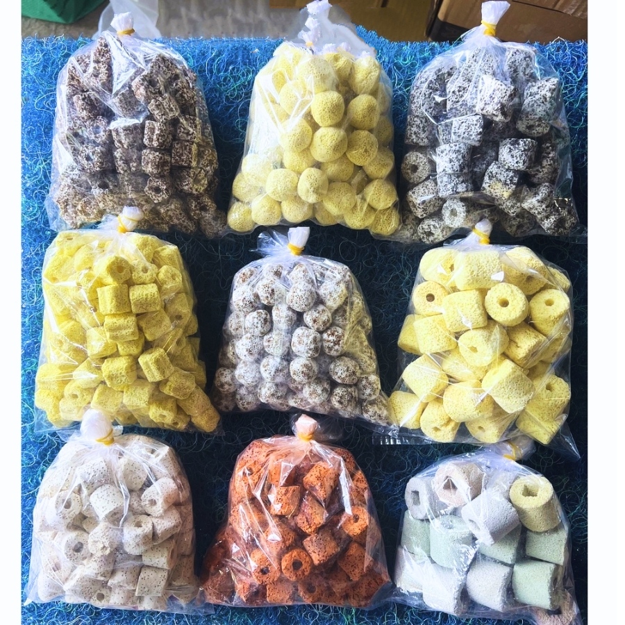 Vật Liệu Lọc Hồ Cá (100g) - Viên Sứ Lọc, Xử Lý Nước Bể Cá Loại Tốt Giá Rẻ - Phụ Kiện Thủy Sinh Cá Cảnh