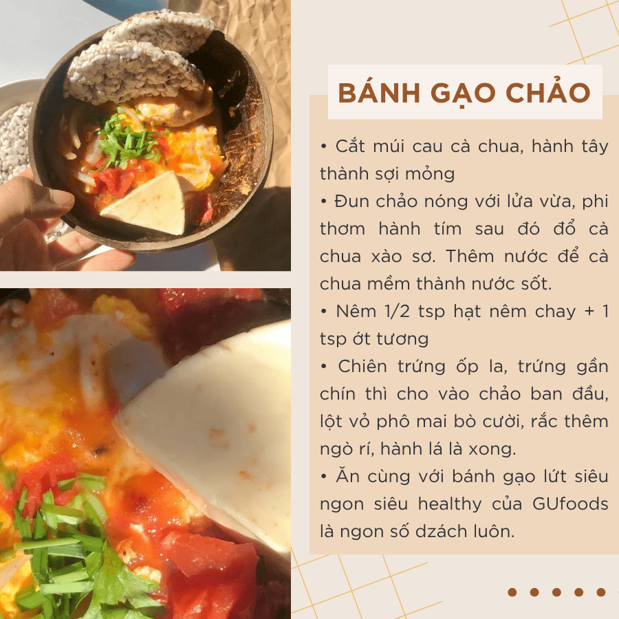 Bánh gạo lứt GUfoods (170g) - Không chiên dầu, Không đường, Từ gạo và ngũ cốc nguyên hạt, Lành mạnh, Phù hợp Eat clean, Ăn vặt healthy, Thực dưỡng, Tập gym, Thuần chay, Đa dạng hương vị
