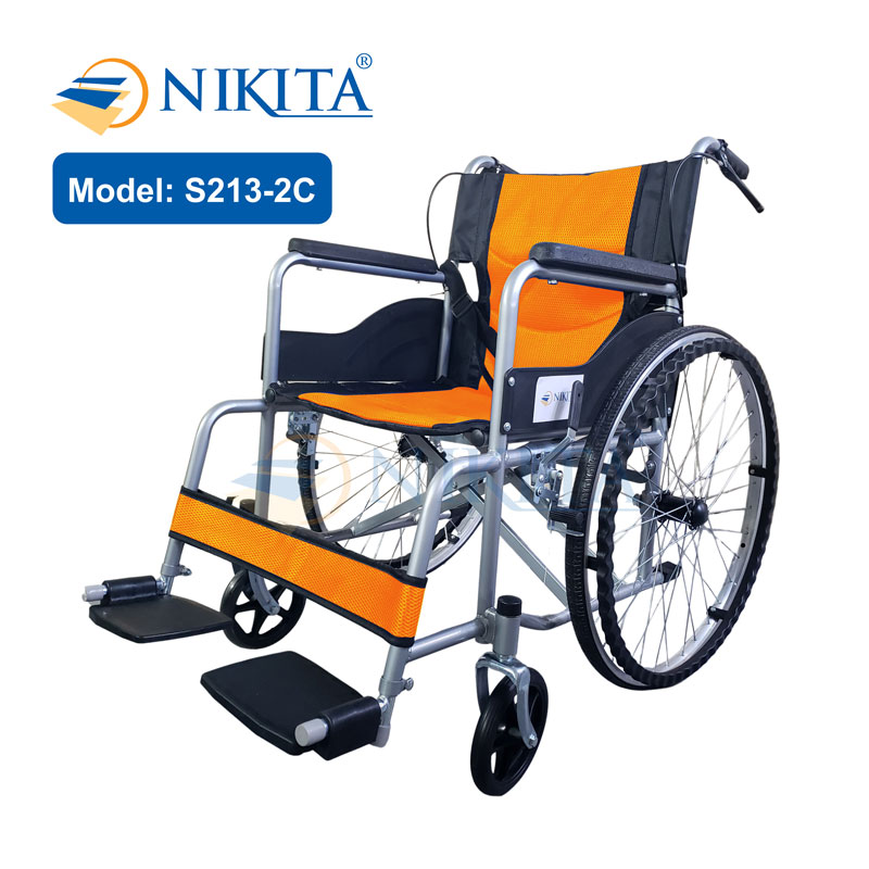 xe lăn tiêu chuẩn cho người bệnh, người lớn tuổi, người đi lại khó khăn - nikita s213-2 1