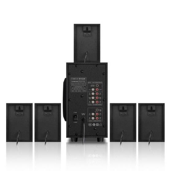 ENKOR H3811B 5.1-channel multimedia computer notebook Bluetooth speaker TV audio card subwoofer with FM radio