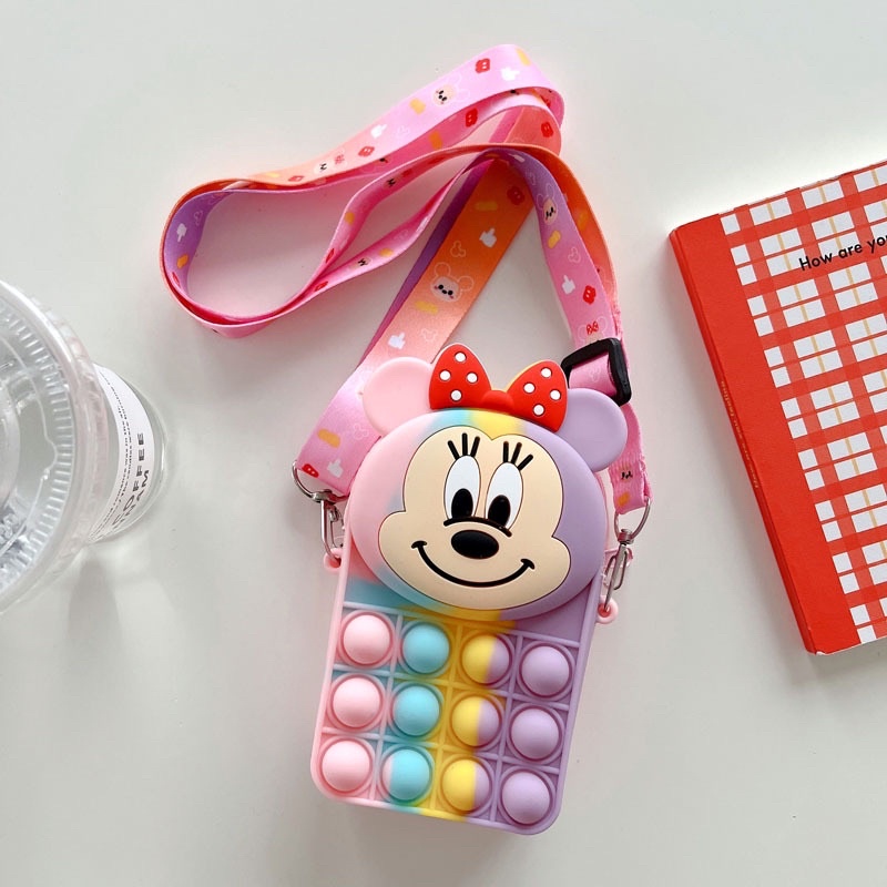 Túi ví Pop It Dễ Thương, Túi Trang Điểm hình unicorn siêu xinh