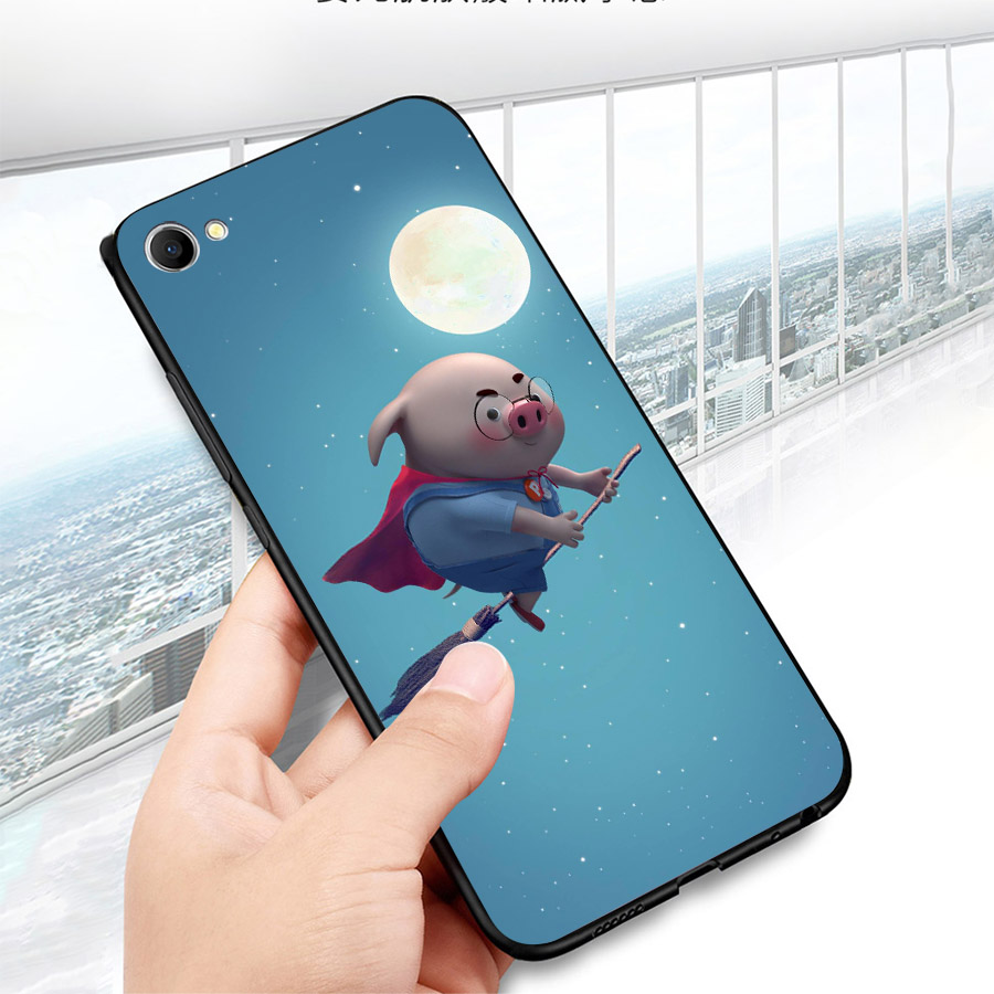 Ốp lưng cứng viền dẻo dành cho điện thoại Oppo A71 - Heo Thiên Thần Dễ Thương MS HTTDD025