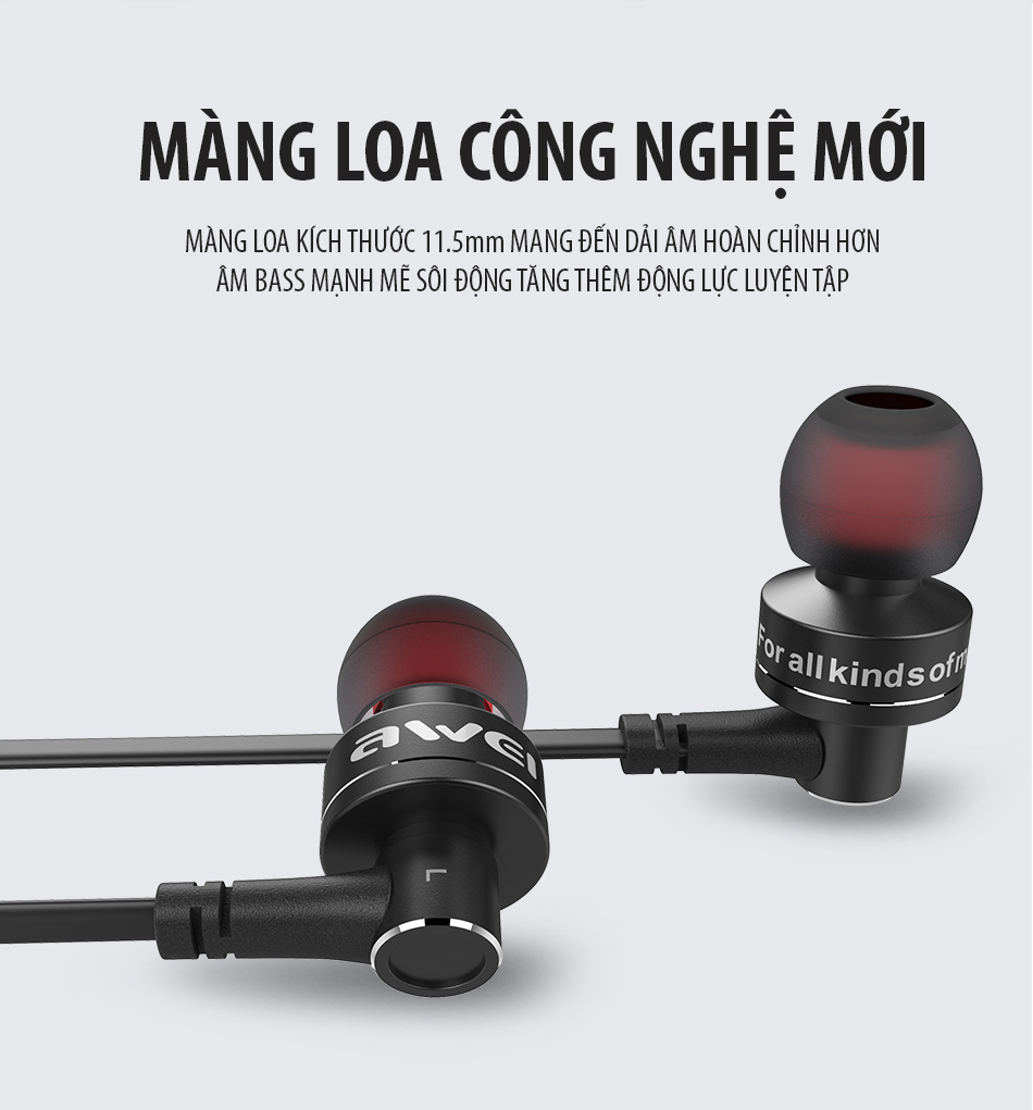 Tai Nghe Bluetooth Awei B990BL Phiên Bản 4.2 - Hàng Nhập Khẩu