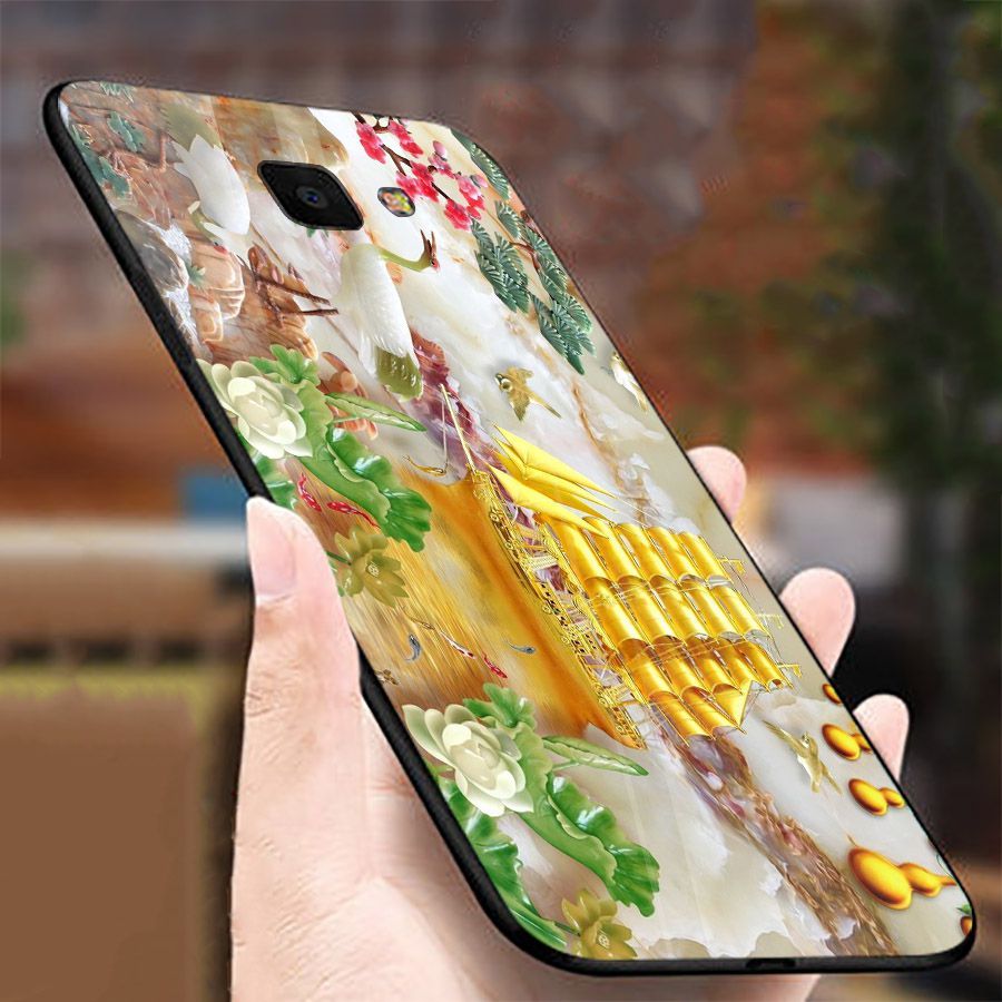 Ốp điện thoại kính cường lực cho máy Samsung Galaxy A70 - thuận buồm xuôi gió MS 2TBXG012