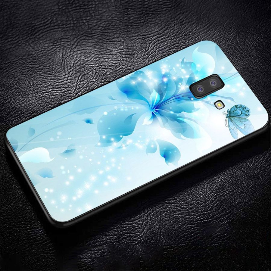 Ốp kính cường lực cho điện thoại Samsung Galaxy J4 - J6 - J6 PLUS - J6 PRIME - J8 - bướm đẹp MS ANH083