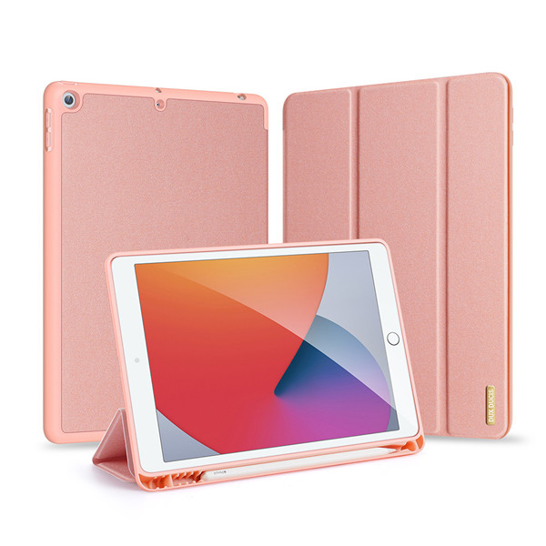 Bao Da Dành Cho iPad 7/8/9 10.2 Dux Ducis Domo Series Có Khe Cắm Bút, Tự Động Tắt Mở - Hàng Chính Hãng