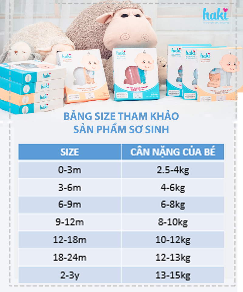 Áo khoác chần bông cho bé mũ tai gấu siêu dễ thương  (4-15kg) , hàng chính hãng HAKI BB014