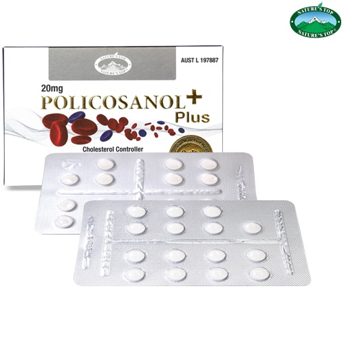 Viên uống hỗ trợ hỗ trợ giảm mỡ máu Nature's Top Active Policosanol 20mg