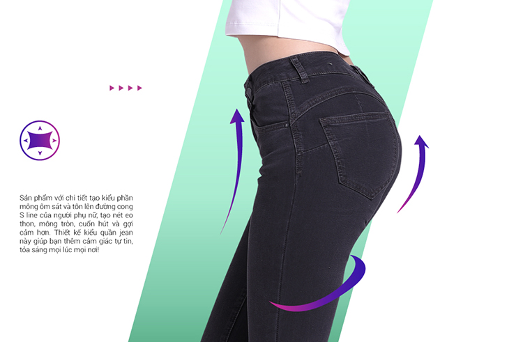 Quần Jean Dài Nữ Miss World Jeans JO19150001-BL