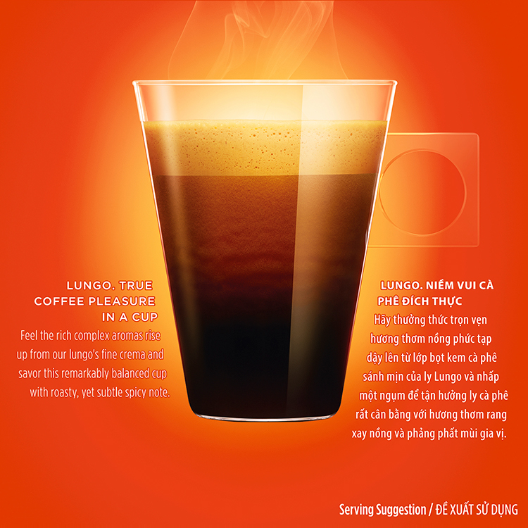 Hộp 16 Viên Nén Cà Phê Rang Xay Nescafe Dolce Gusto - Lungo 112g - Hàng Chính Hãng