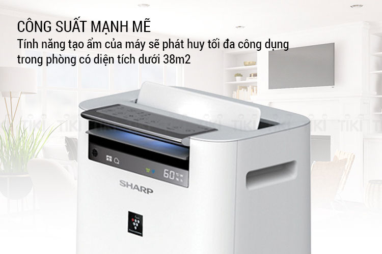 Máy tạo ẩm và lọc không khí Sharp KC-G50EV-W - Hàng Chính Hãng