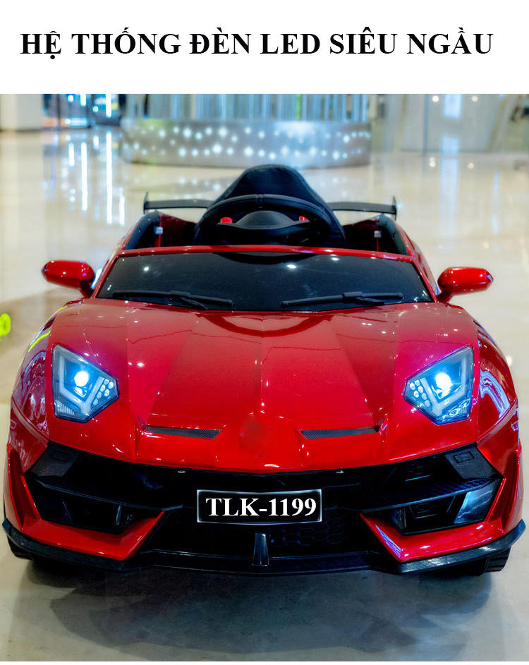 Xe ô tô điện trẻ em, xe oto điện cho bé Lamborghini TILO KIDS TLK-1199 có điều khiển từ xa, kết nối bluetooth