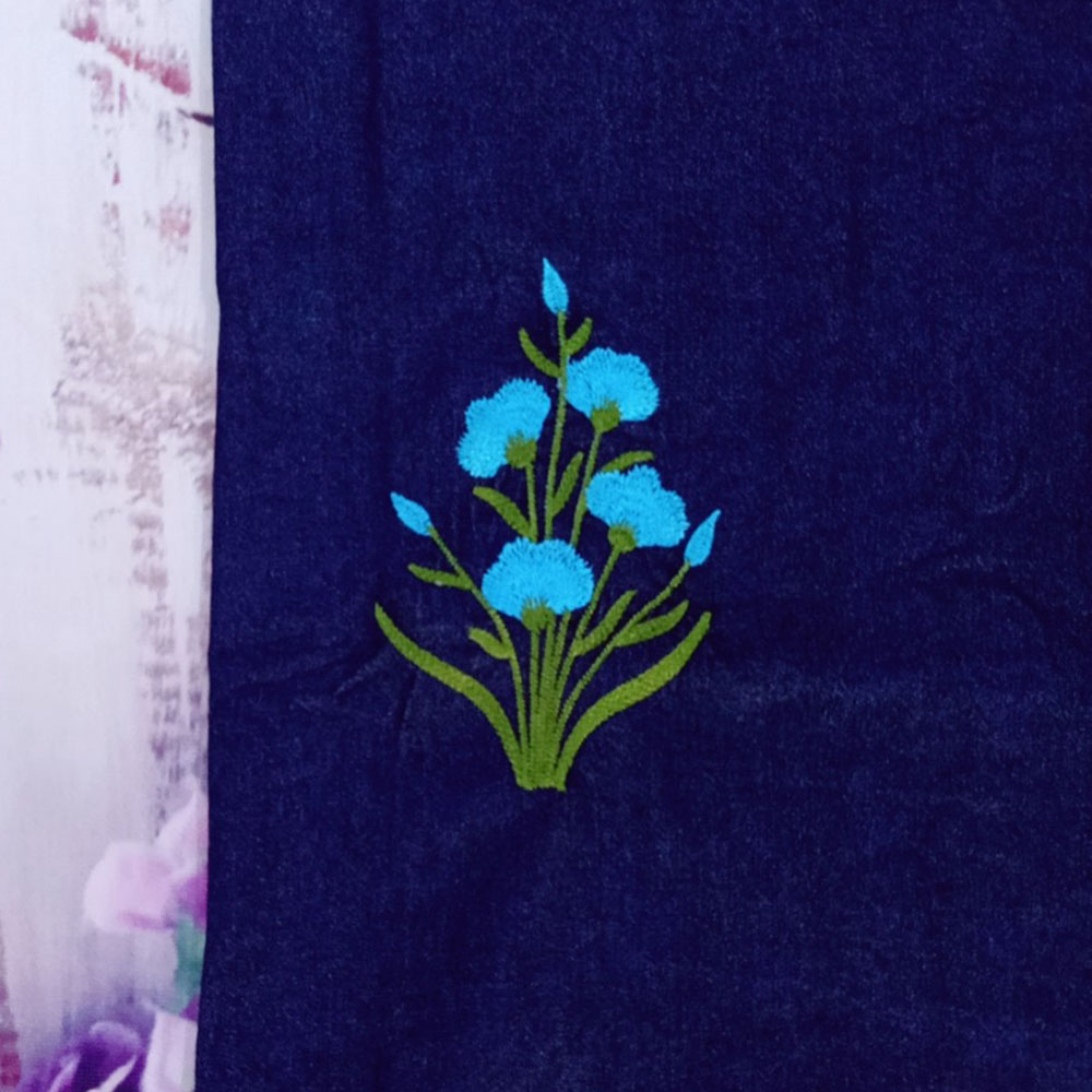 BỘ ĐỒ CHỐNG NẮNG JEAN CAO CẤP - Bao gồm Áo khoác chống nắng & Váy chống nắng Jean loại 1 tà có thêu họa tiết Hoa Thanh Tú nổi bật