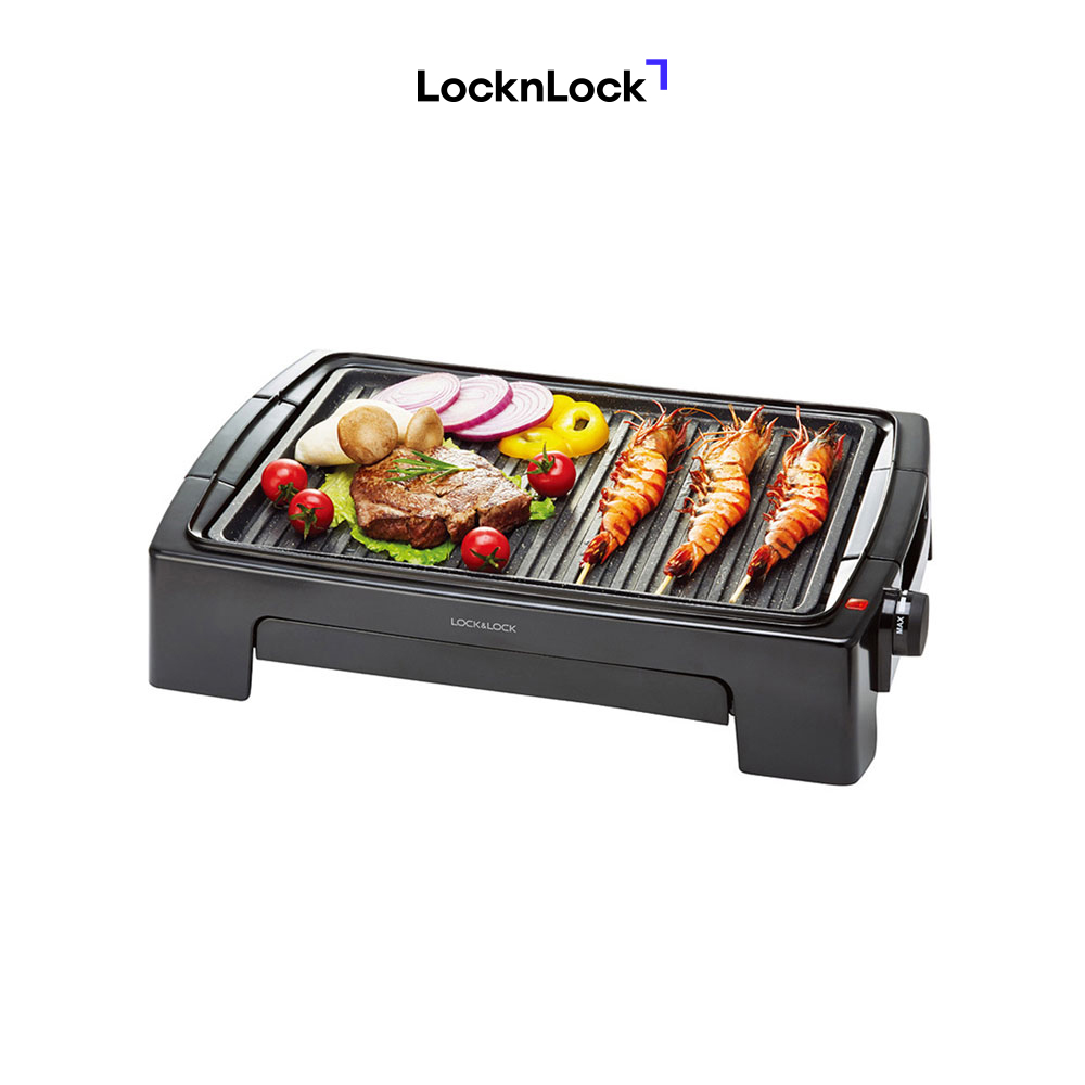 Vỉ Nướng Điện Lock&amp;Lock EJG221 1300W - Hàng Chính Hãng