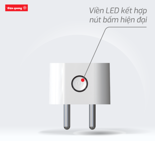 Phích Cắm Thông Minh Điện Quang Apollo ĐQ SP1.1 01 Wifi Trắng - Hàng chính hãng