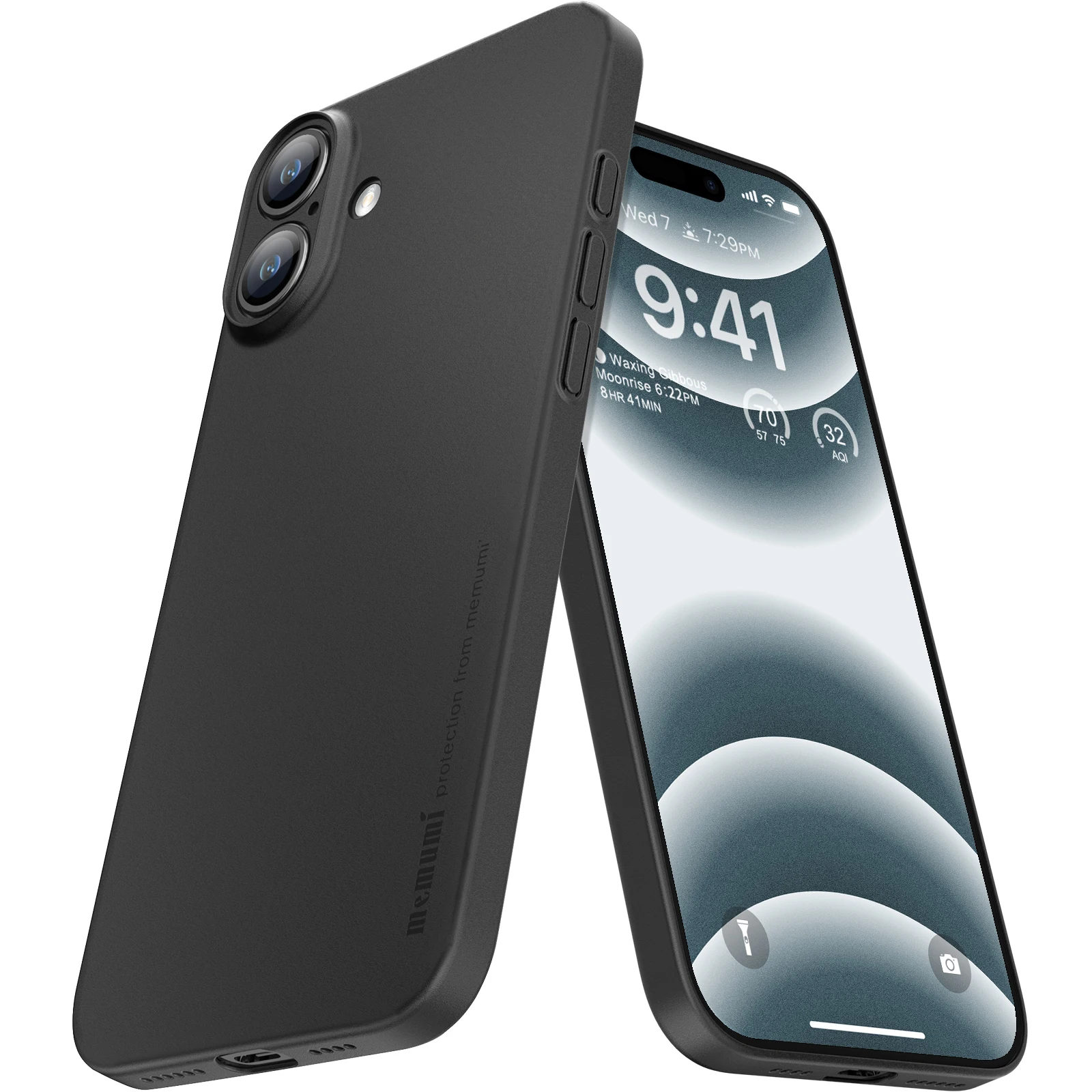 Ốp lưng dành cho iPhone 16 Pro Max, iPhone 16 Pro, iPhone 16 Plus, iPhone 16 hiệu Memumi siêu mỏng 0.3mm, thiết kế tối giản, chống vân, chống sốc, bảo vệ camera cao cấp - Hàng chính hãng.