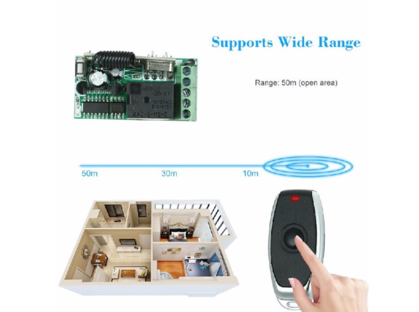 433Mhz DC 12V Universal RF Remote Control Switch Relay Receiver Module Mini 1CH Wireless Control Switch + 5PCS RF 433 Mhz Transmit 433Mhz DC 12V Universal RF Remote Control Switch Relay Receiver Module Mini 1CH Wireless Control Switch + 5PCS RF 433 Mhz Transmit