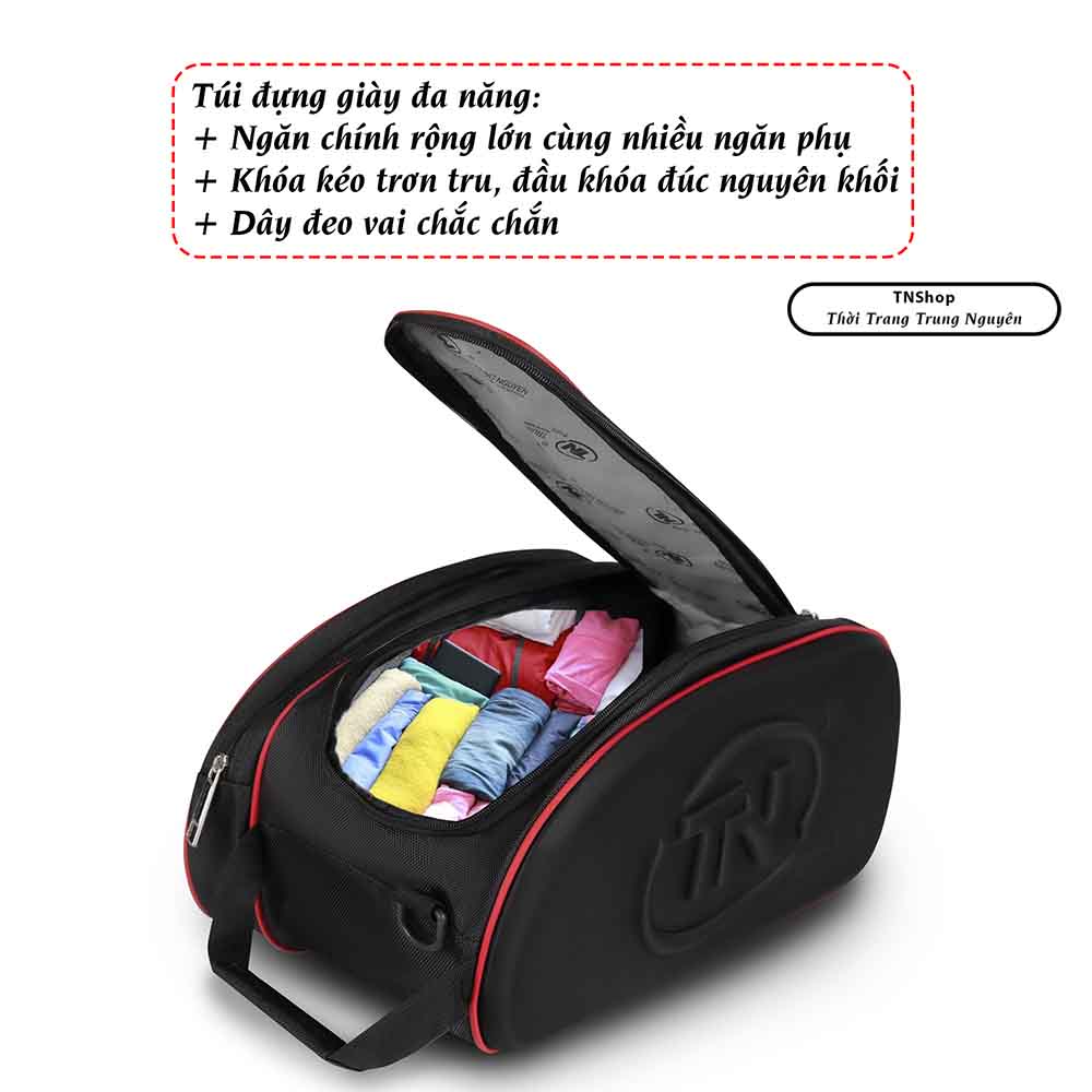 Túi Đựng Giày TNBags TN.B9001 - Túi Đeo Chéo Thể Thao Chống Thấm, Gọn Nhẹ, Nhiều Ngăn Tiện Lợi, Mang Đi Đá Bóng & Tập Luyện