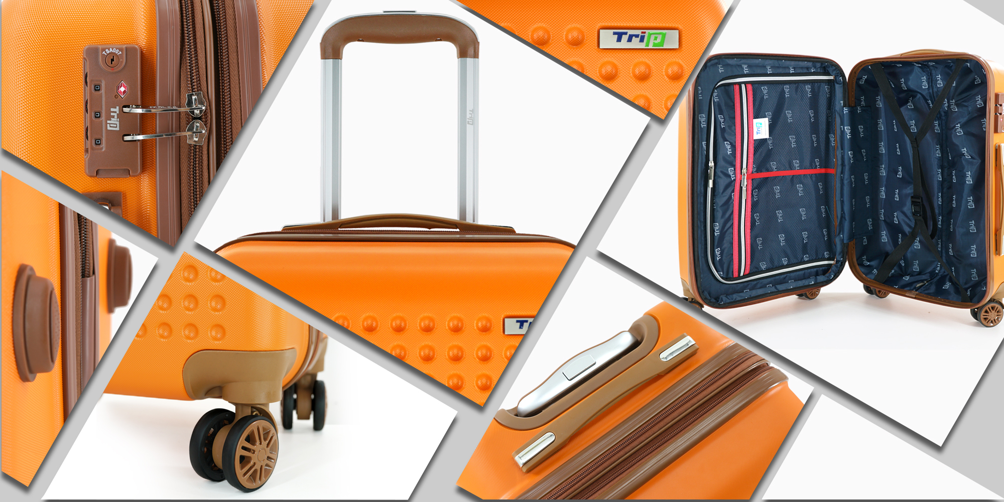 TẶNG TÚI ĐỰNG GIÀY + THẺ TAG - Vali kéo TRIP P803A có dây kéo mở rộng size 20inch nhựa PC - Bảo hành 5 năm - Hàng chính hãng