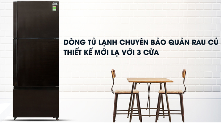 Tủ Lạnh Inverter Mitsubishi MR-V50EH-BRW (414L) - Hàng chính hãng