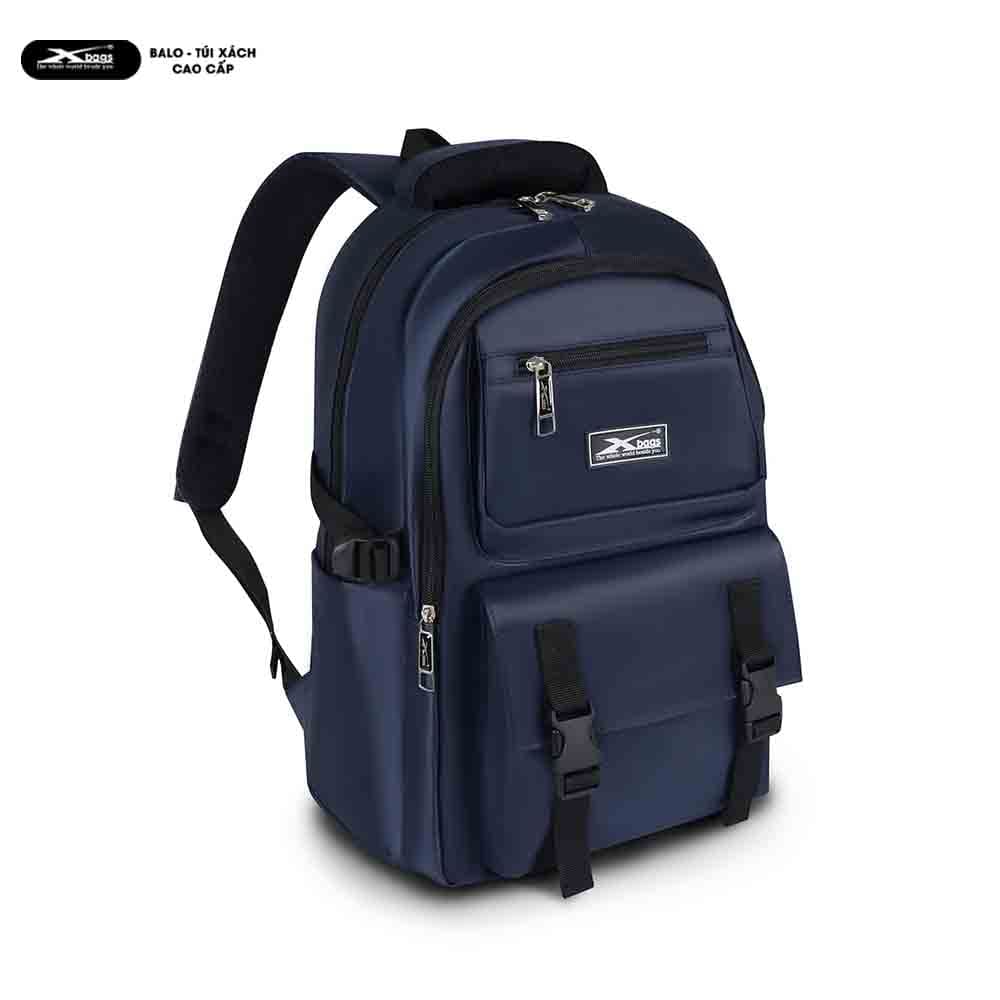 Balo Trung Học Thời Trang Cao Cấp XBags Dark Blue Xb3202 – Balo Nhiều Ngăn, Chống Nước, Đựng Laptop 15.6 Inch, Cá Tính, Trẻ Trung!