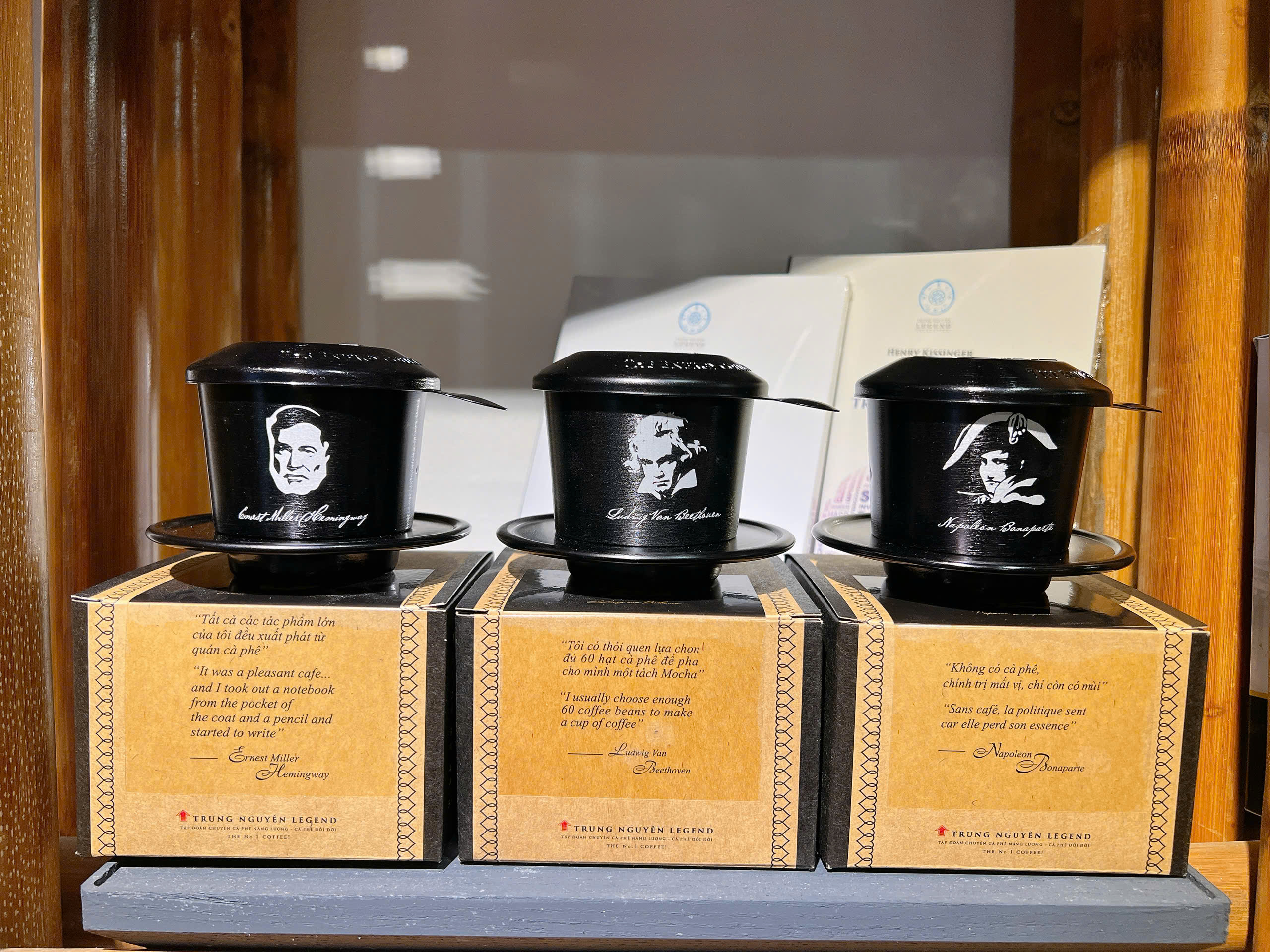 Phin Nhôm Trung Nguyên Legend - Vĩ Nhân (Đen)