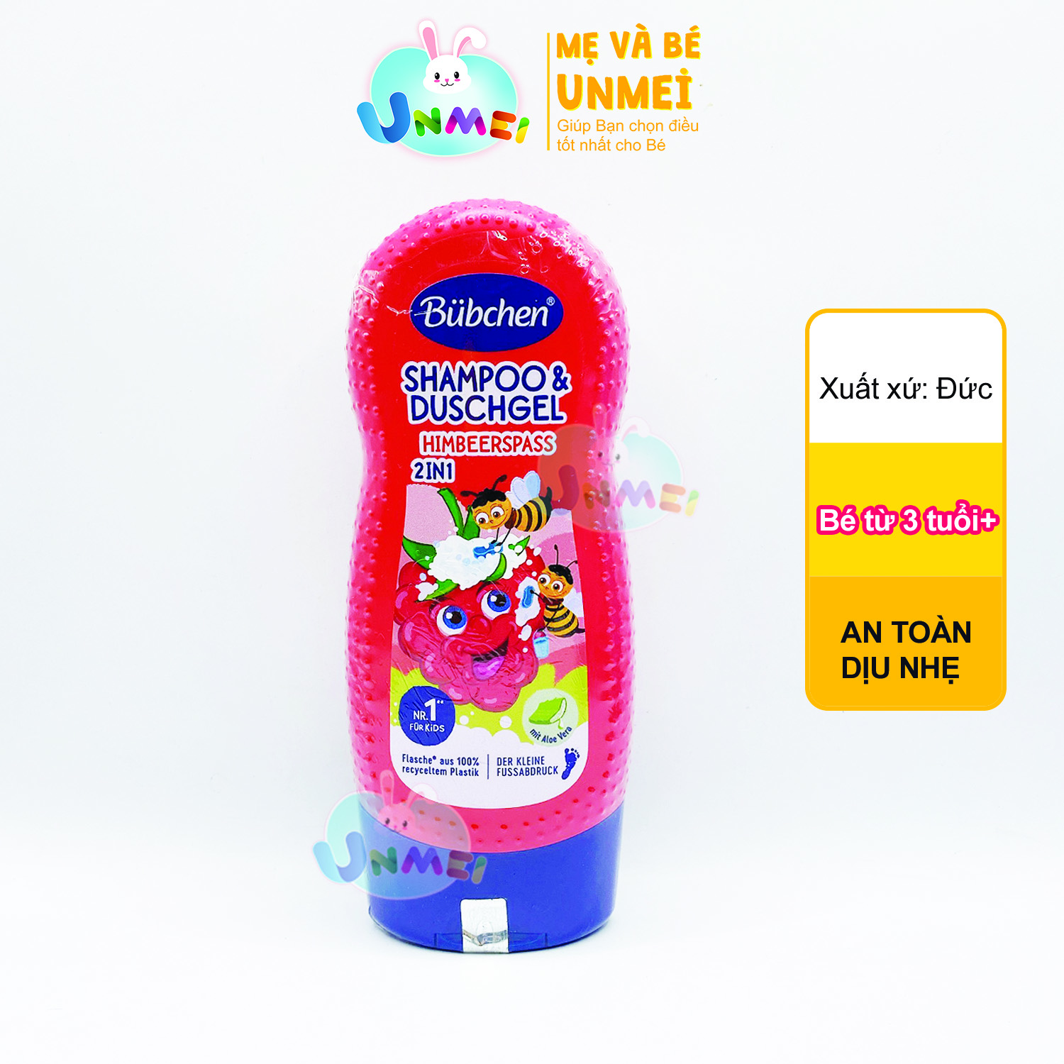 Sữa Tắm Gội Bubchen Hương Dâu Đất (230ml) - N