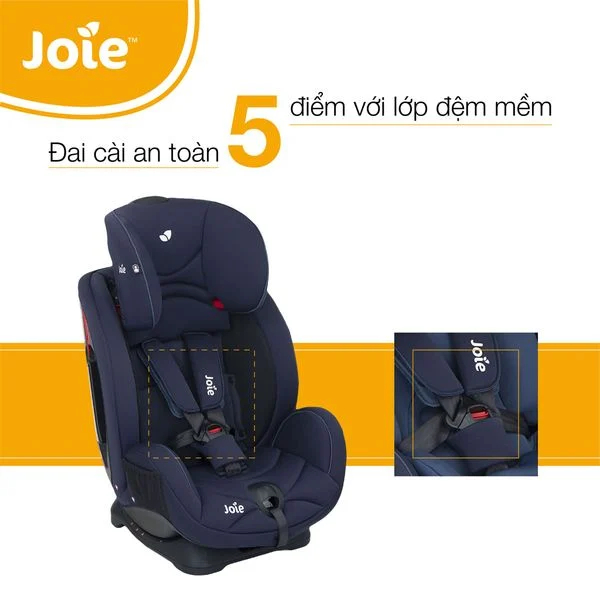 Ghế ngồi ôtô cho bé Joie Stages Coal dành cho bé từ sơ sinh đến 7 tuổi