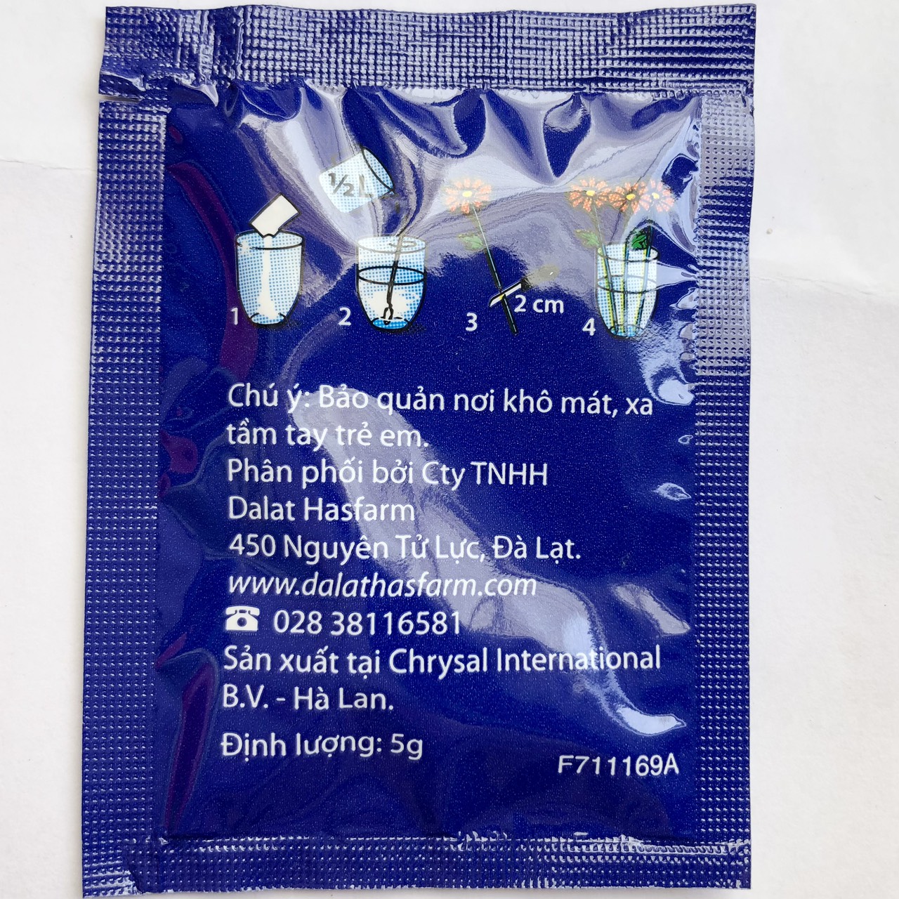 Chất dưỡng hoa tươi CHRYSAL Hà Lan, Dưỡng hoa lâu tàn, không thối nước /Hồng Thanh Garden