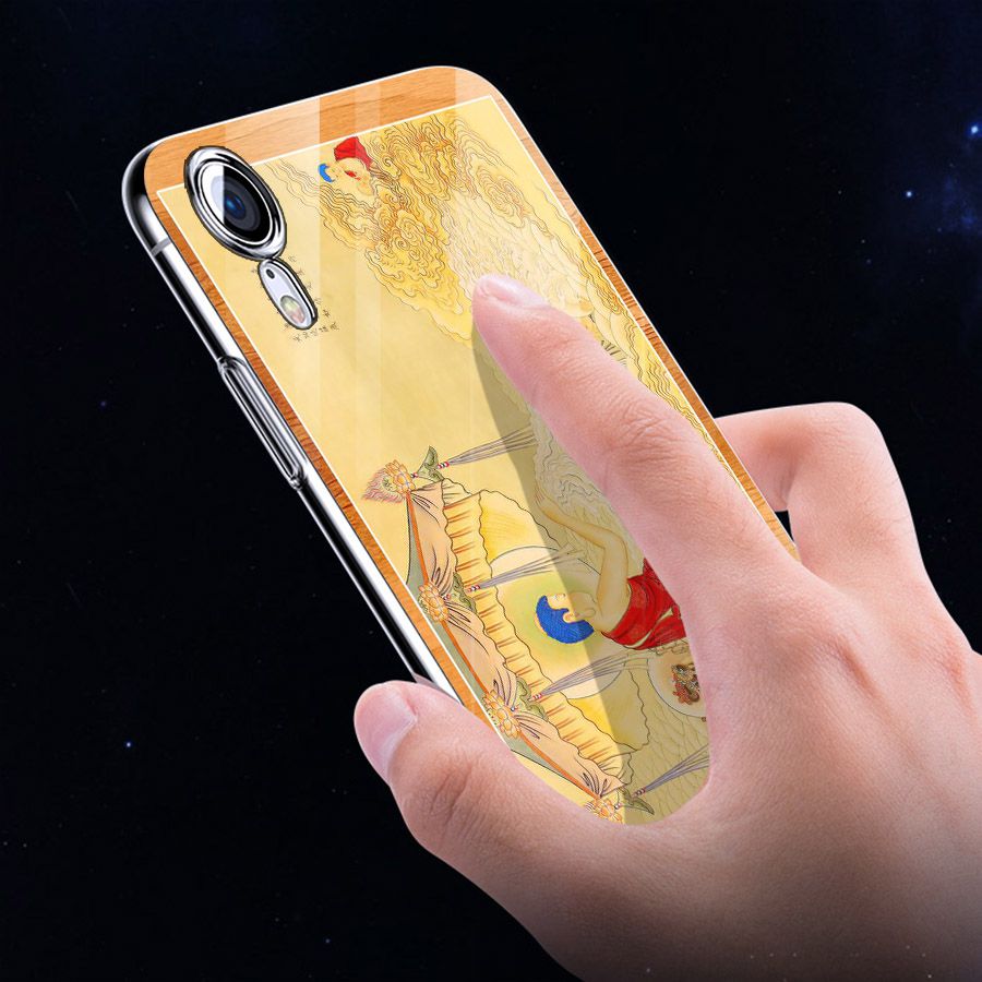 Ốp điện thoại kính cường lực cho máy iPhone XS MAX - tôn giáo MS TONGIAO044