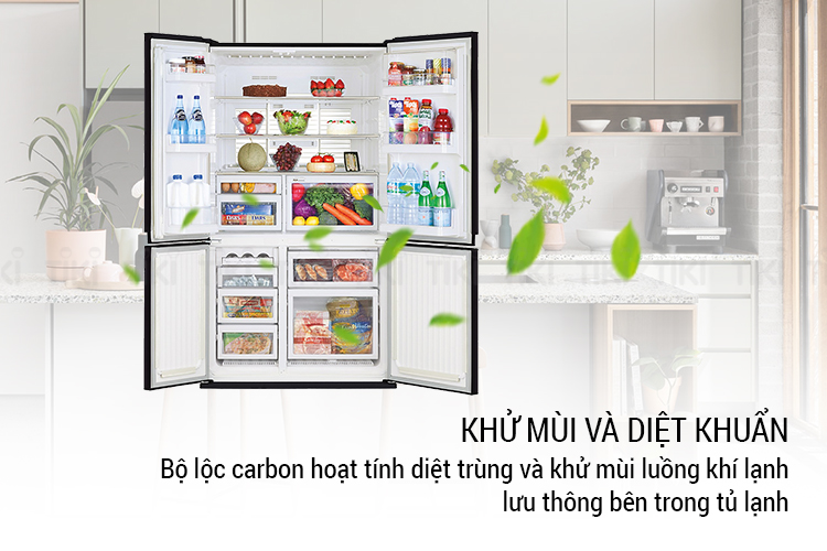 Tủ Lạnh Inverter Mitsubishi Electric MR-L78EN-GBK (635L) - Hàng chính hãng