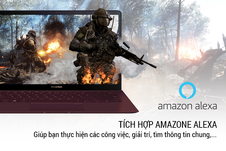 Laptop Asus Zenbook S UX391UA-ET081T Core i7-8550U/Win 10 (13.3" FHD IPS, 100% sRGB) - Hàng Chính Hãng