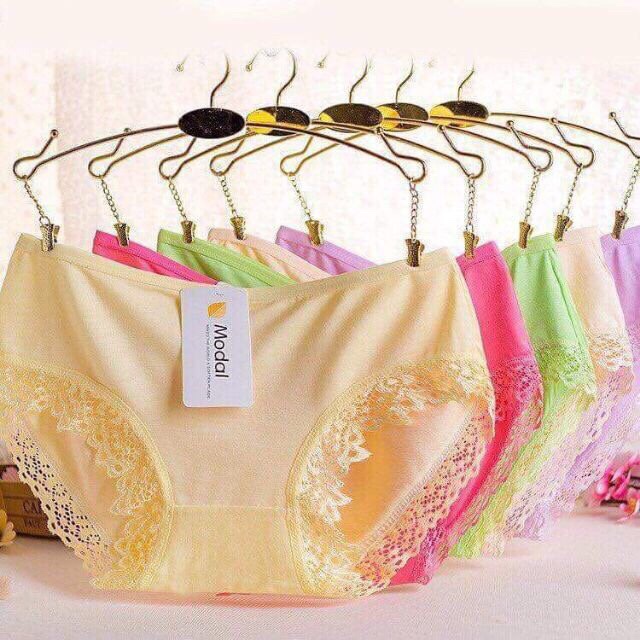 COMBO 10 QUẦN LÓT NỮ COTTON LỤA MODAL CAO CẤP