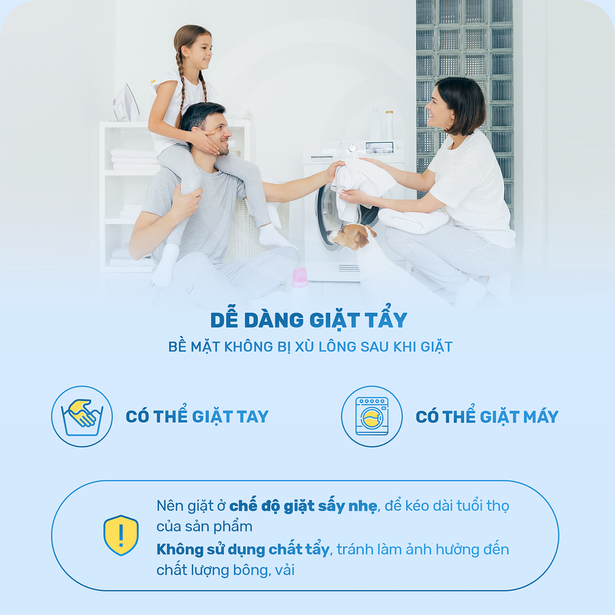 Tấm bảo vệ đệm cao cấp 3 lớp chần bông ô vuông -  Ngăn nước bụi bẩn - Giữ sạch nệm