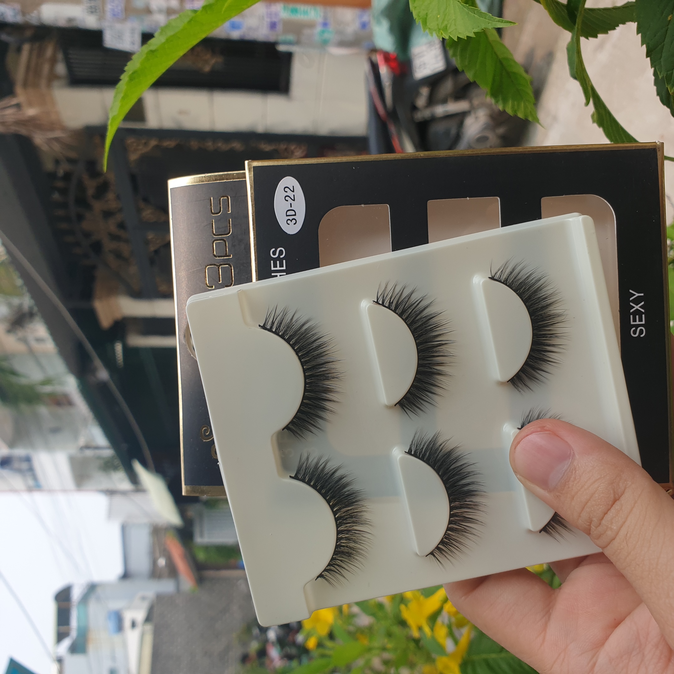 Lông mi giả lông chồn 3 Fashion Eyelashes 3 Faux-Cils 3D 1 bộ 3 cặp