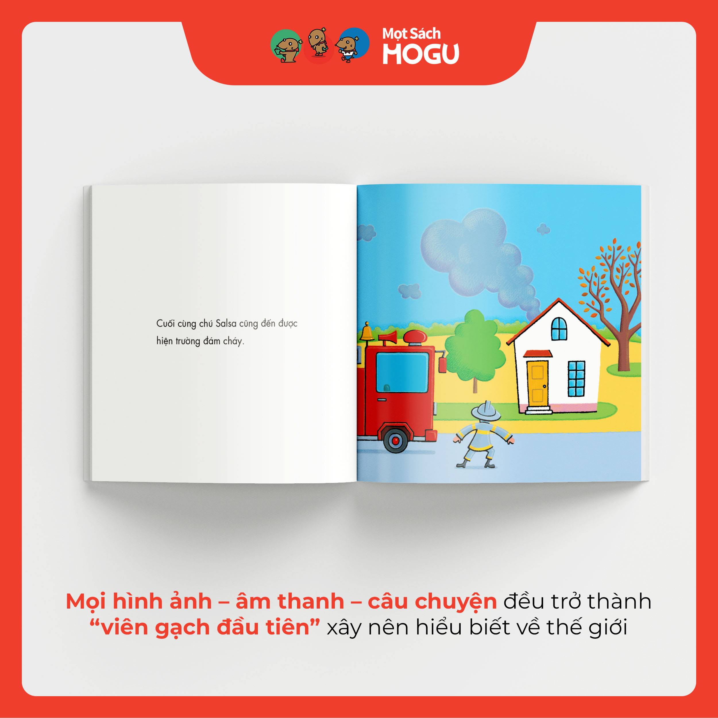 Truyện Ehon bé 1-2-3 tuổi - Chú lính cứu hỏa Salsa