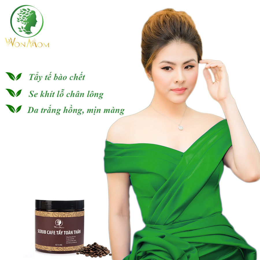 Cafe tắm toàn thân, trắng hồng, mềm mịn Wonmom 500g