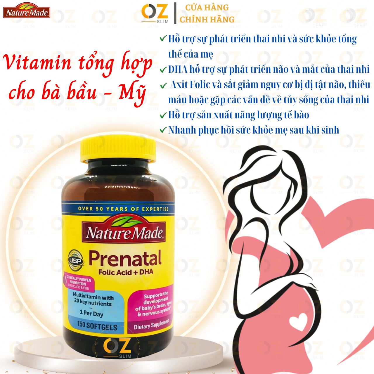 Vitamin tổng hợp + DHA bầu