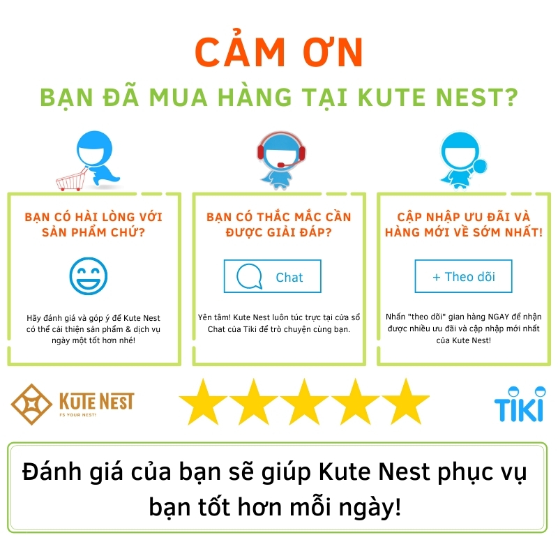 Lý do bạn nên mua hàng tại Kute Nest