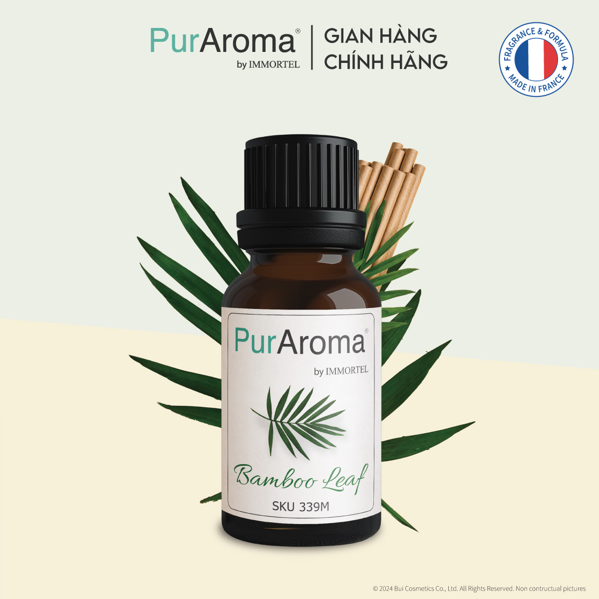 (18 mùi) Tinh dầu thiên nhiên nguyên chất PurAroma by IMMORTEL - 10mL - Chính hãng Pháp